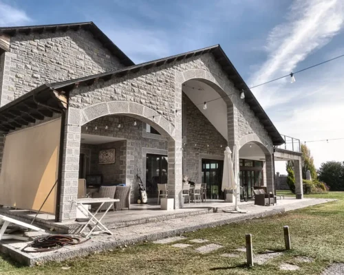Vivienda unifamiliar en Lorenzana | Fachada arcos Vivienda unifamiliar en Lorenzana | Fachada arcos